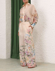 Zimmermann Halliday floral-print palazzo suits