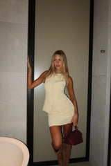 The Standard Tailored Mini Skirt Lemon