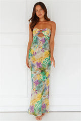 Velzy Strapless Dress Esme Print