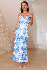 Sunshine Daisies Maxi Dress Blue