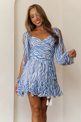 True To You Romper Blue