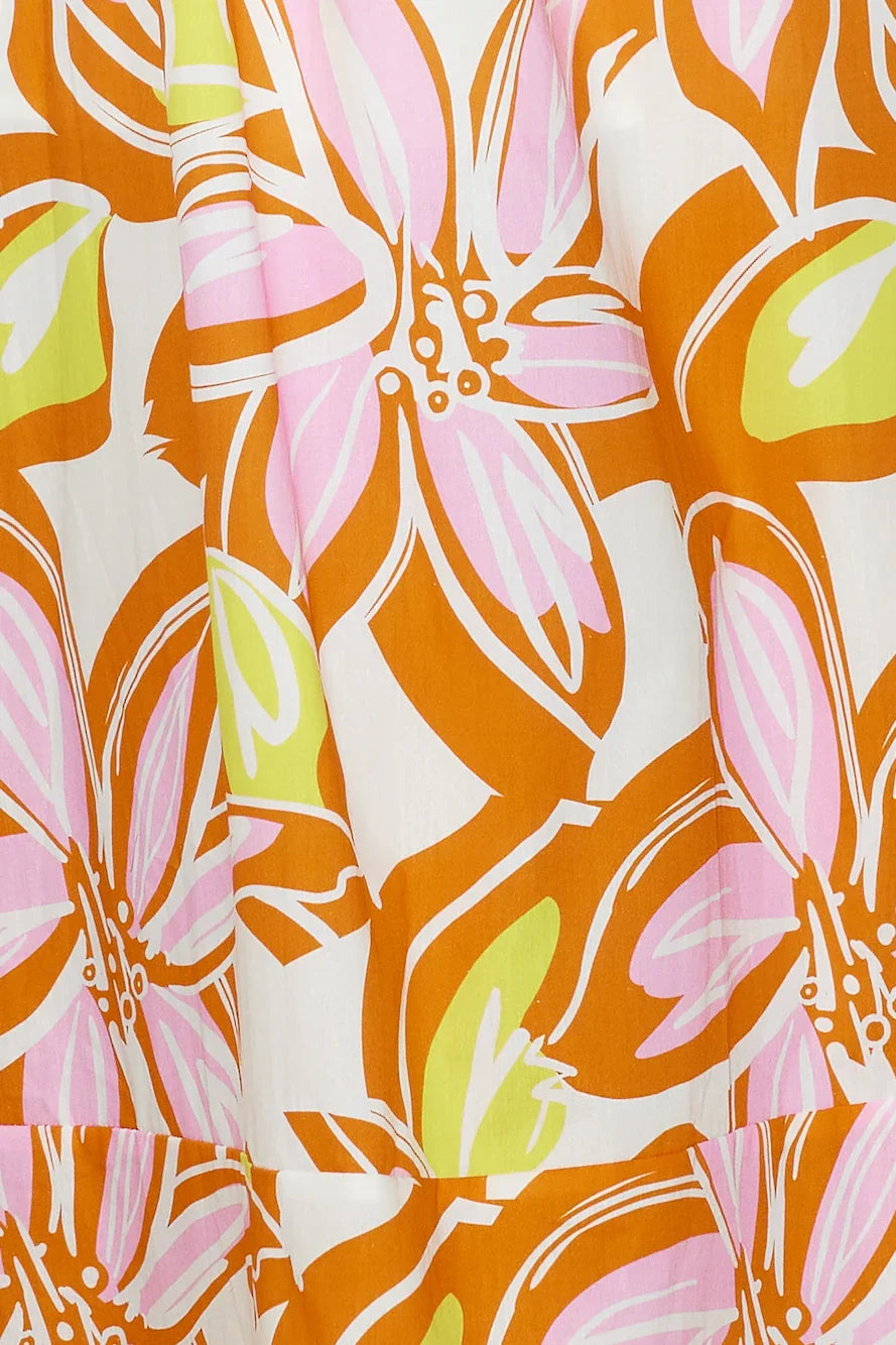 Vacation Mood Maxi Dress Orange