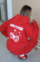 With Love In The Moment Oversized Hoodie Red