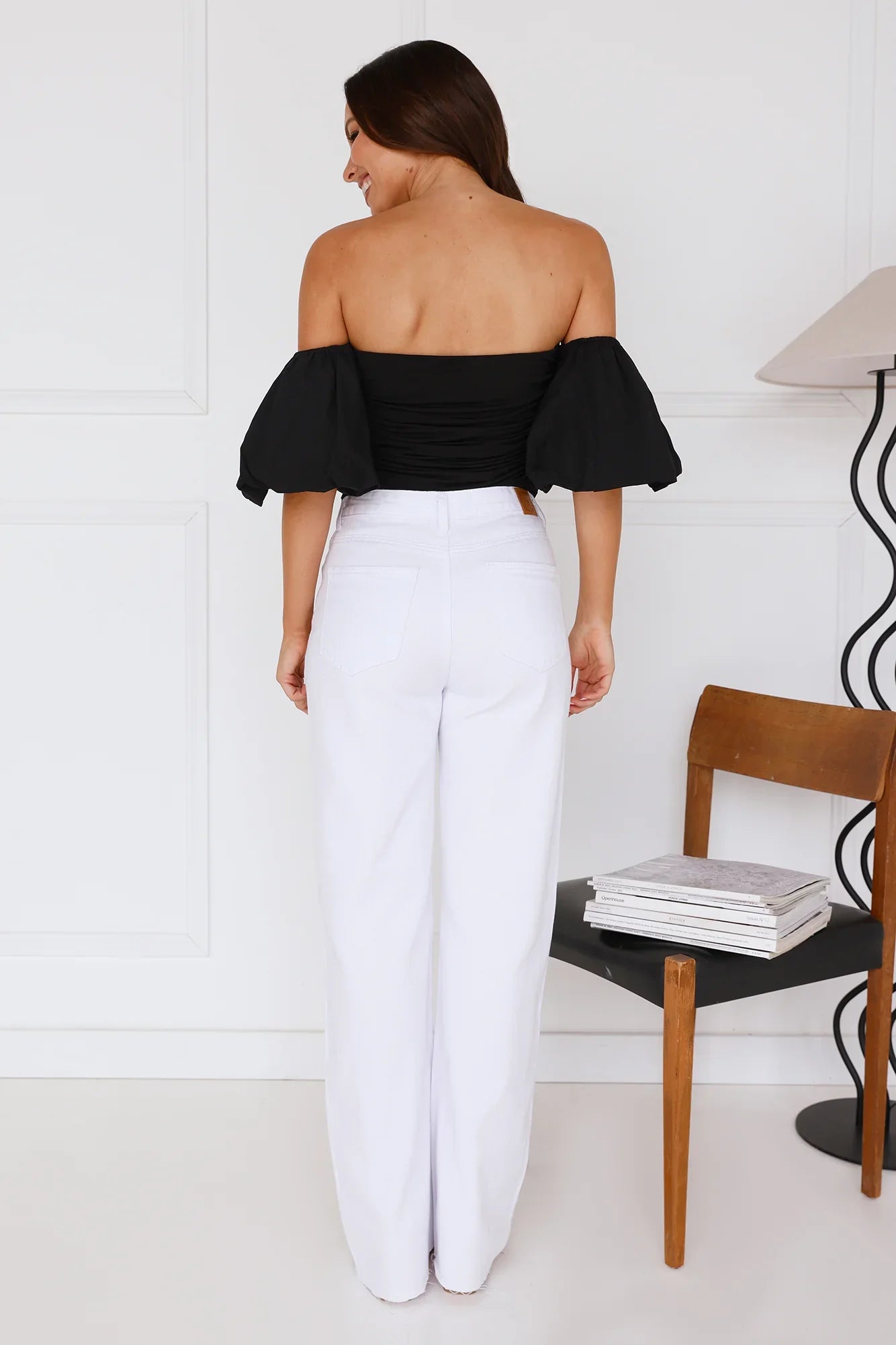 Trendsetter Style Off Shoulder Top Black