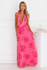 Summer Edition Halter Maxi Dress Pink